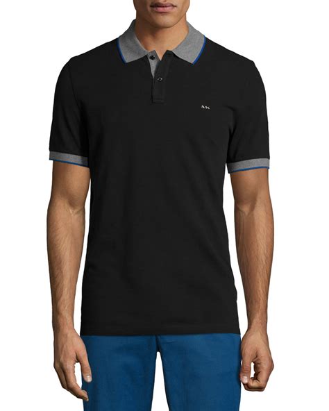 michael kors polo shirt with zipper|Michael Kors polo men's.